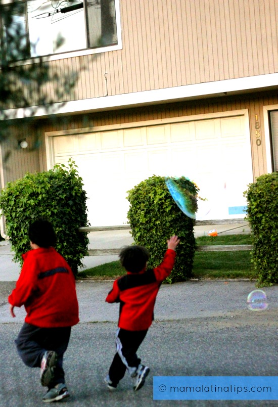 Kids Chasing Balloons