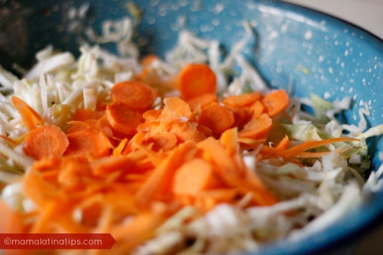 cabbage and carrots
