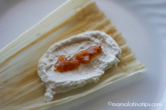 tamales with jam