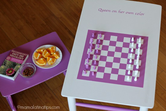 Pink chessboard - mamalatinatips