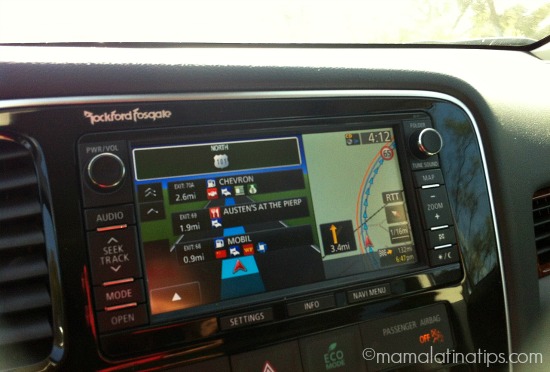 Mitsubishi Outlander GT GPS system