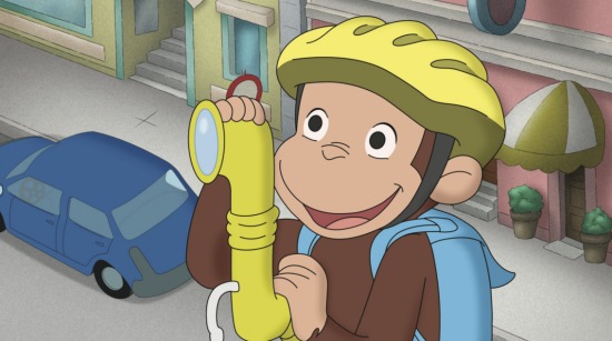 Curious George on "Double-Oh-Monkey Tracks Trouble" episode