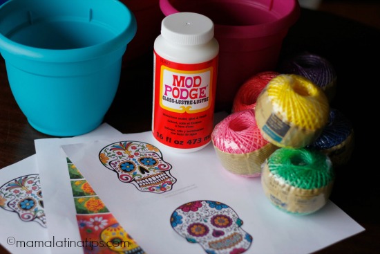 Day of the Dead Pots materials