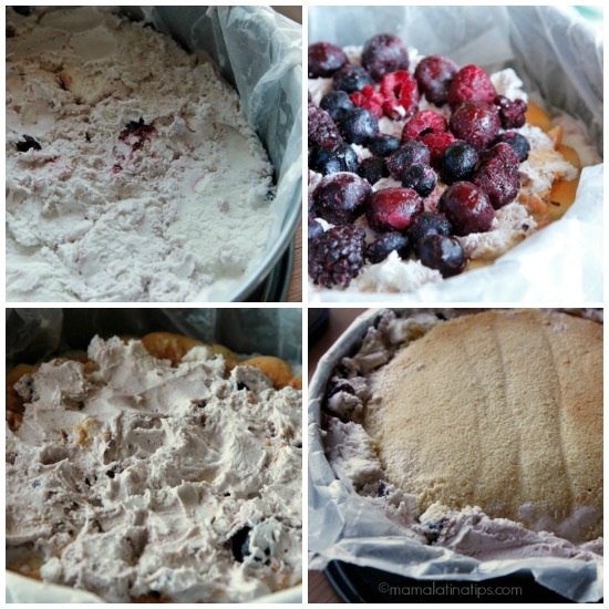 Cherry Vanilla-3 leches ice cream cake filling by mamalatinatips.com