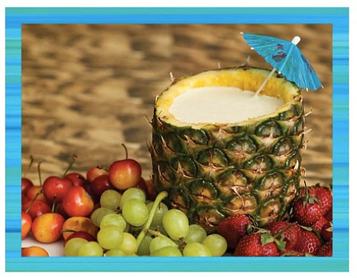 Orange-Pineapple yogurt dip - teen beach inspired party - mamalatinatips.com