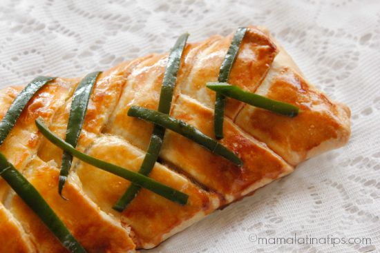 Braided pastry with soy sauce