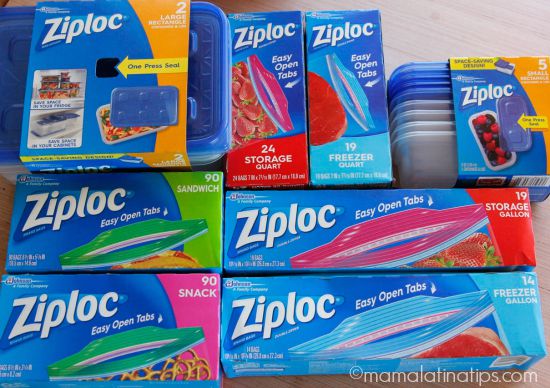 ziploc one press seal and easy open products