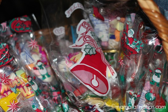 christmas bags with candy