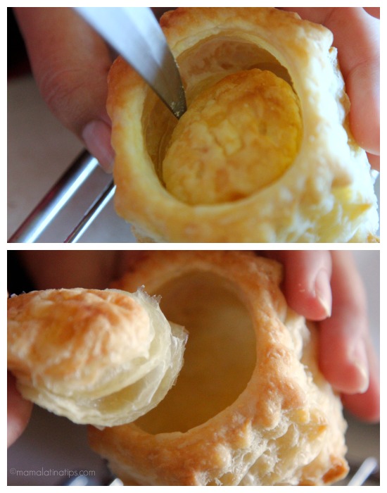 Puff pastry shells - mamalatinatips.com