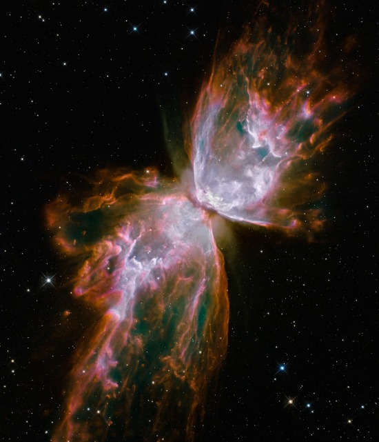 A dead star photo taken by the Hubble Telescope