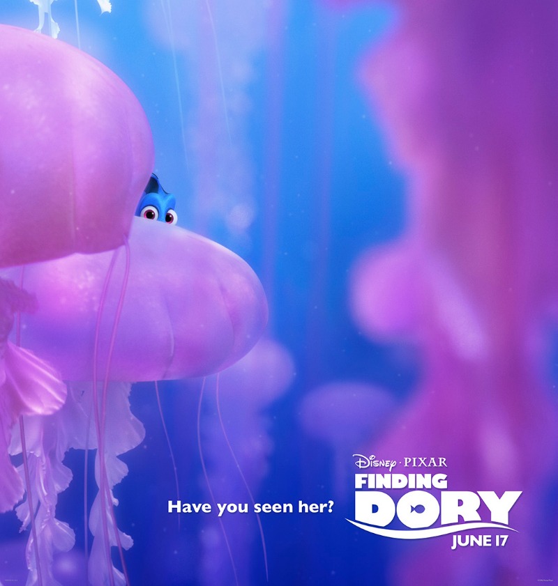 Finding Dory poster - jelly fish