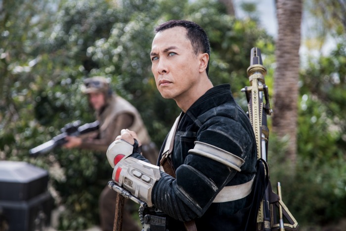 Donnie Yen as Chirrut on Rogue One: A Star Wars Story - mamalatinatips.com