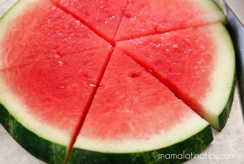 Watermelon slices by mamalatinatips.com