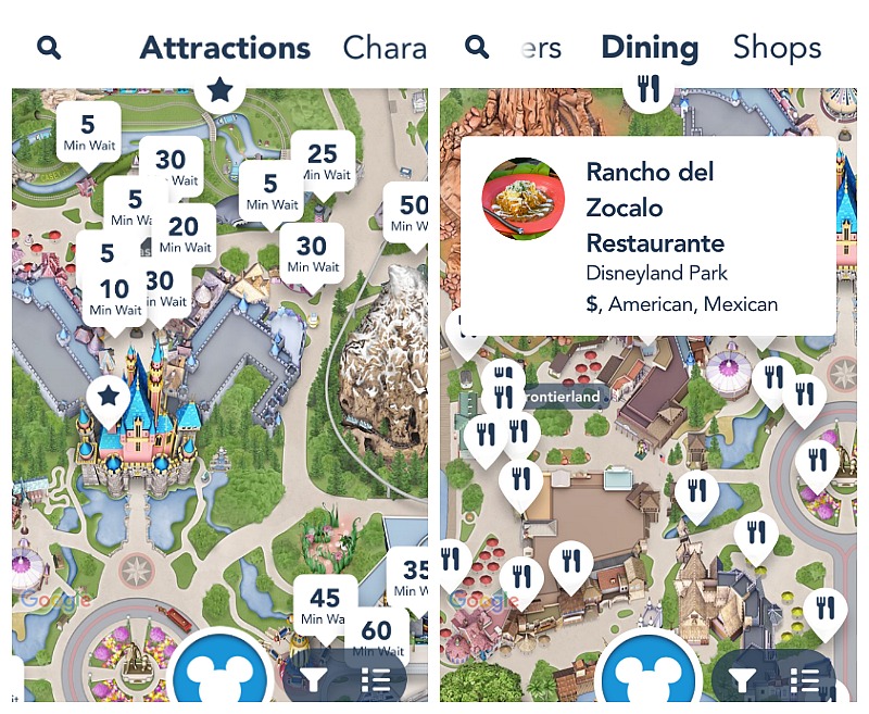 Baja la aplicación móbil de Disneylandia, te ahorrará tiempo y lo mejor es que es gratuita.