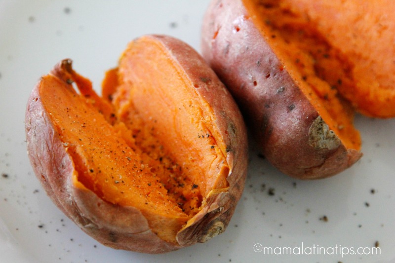 Baked sweet potatoes - mamalatinatips.com