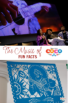 The music of Coco Fun Facts imagen with papel picado and musician