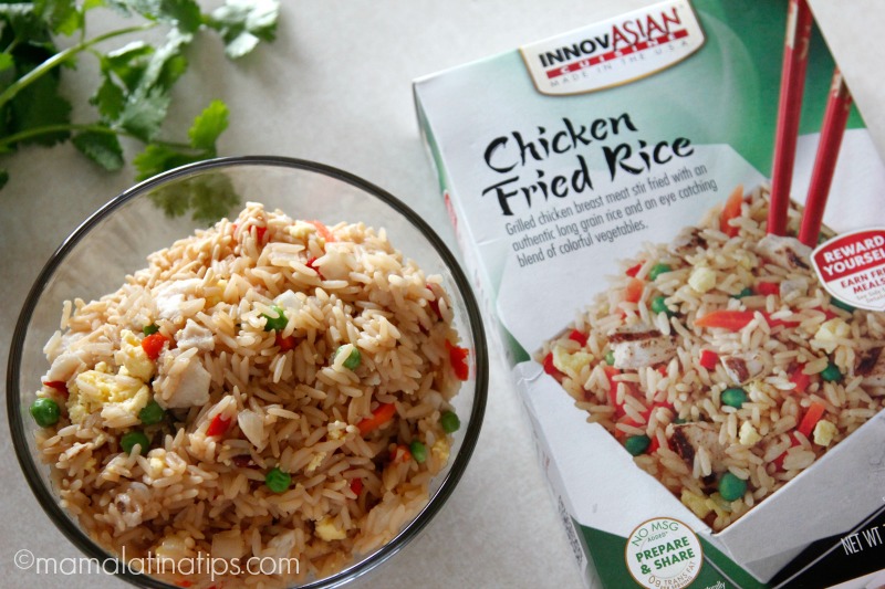 Innovasian chicken and fried rice