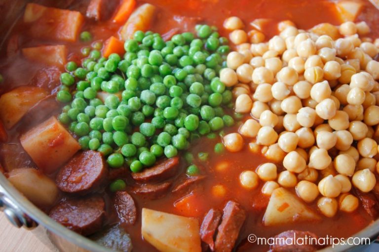 Chorizo Garbanzo Bean Stew • Mama Latina Tips