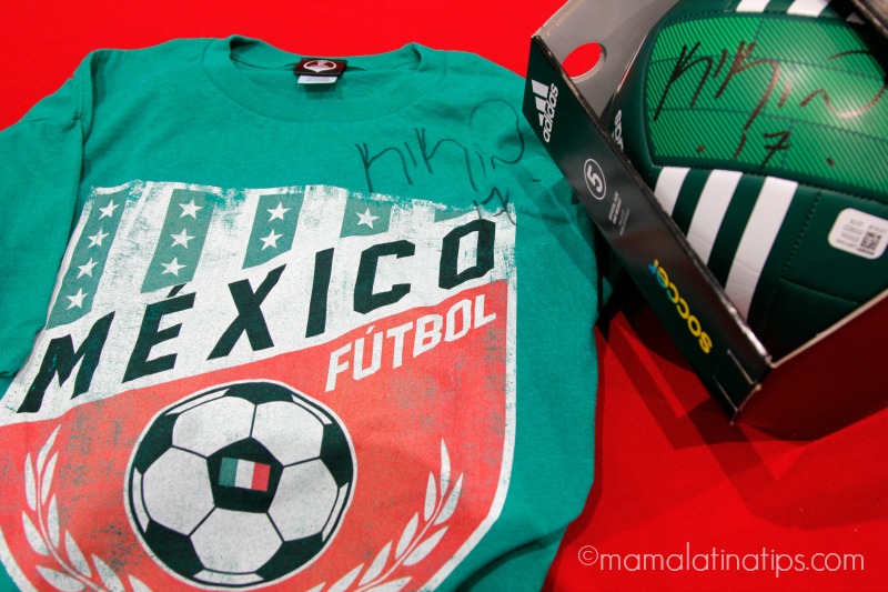 soccer ball and t-shirt giveaway