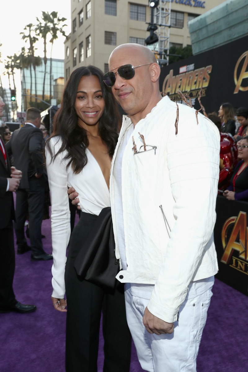 avengers-infinity-war-premiere-Zoe-Saldana-Vin-Diesel