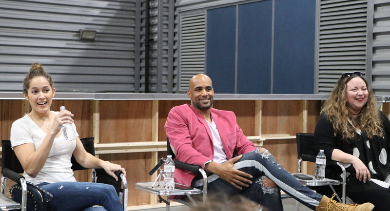 Showrunner & Executive Producer Stacy McKee, actress Jaina Lee Ortiz (“Andy Herrera”) and actor Boris Kodjoe (“Captain Robert Sullivan”).