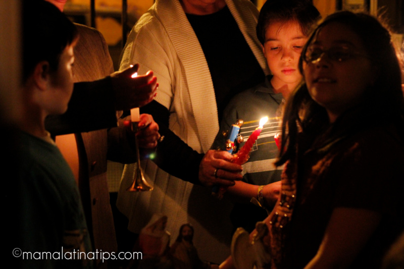 kids lighting a candle