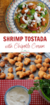 Shrimp tostadas with chipotle cream pin
