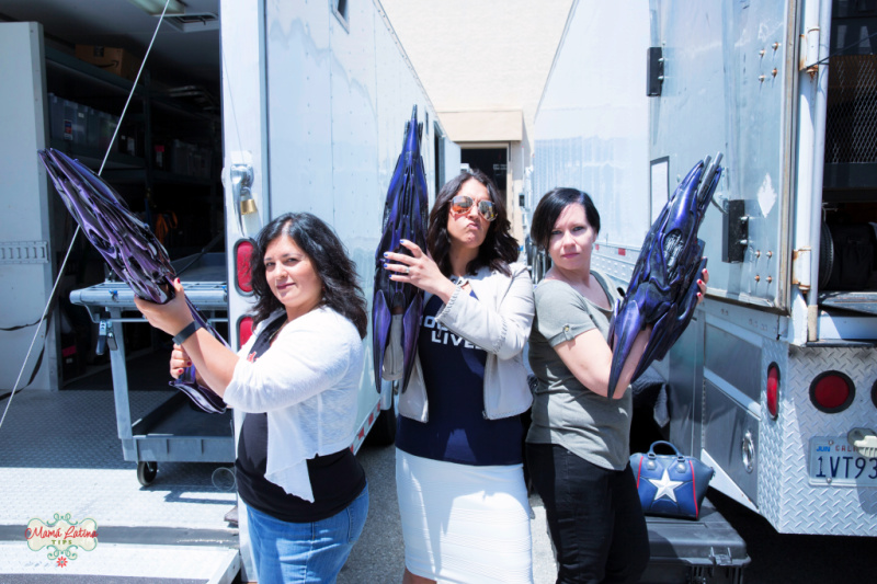 Silvia Martinez in the set of Captain Marvel