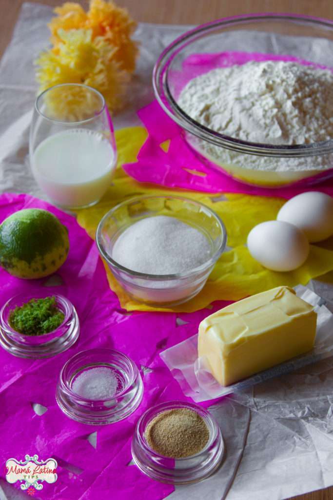 Ingredientes de pan de muerto