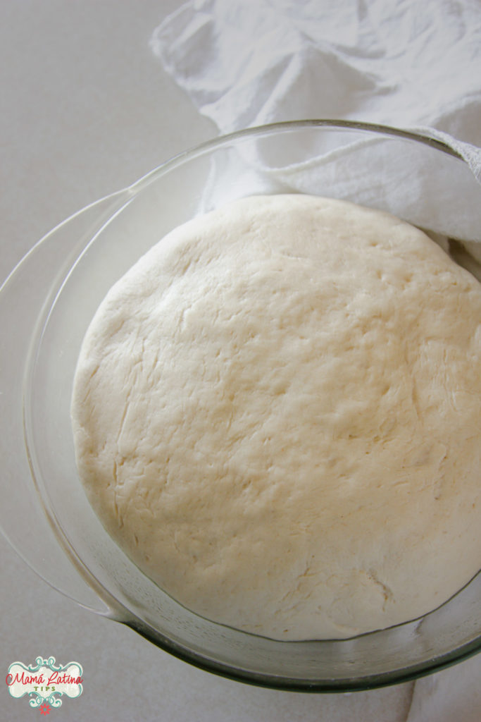Bread dough ball double in volume