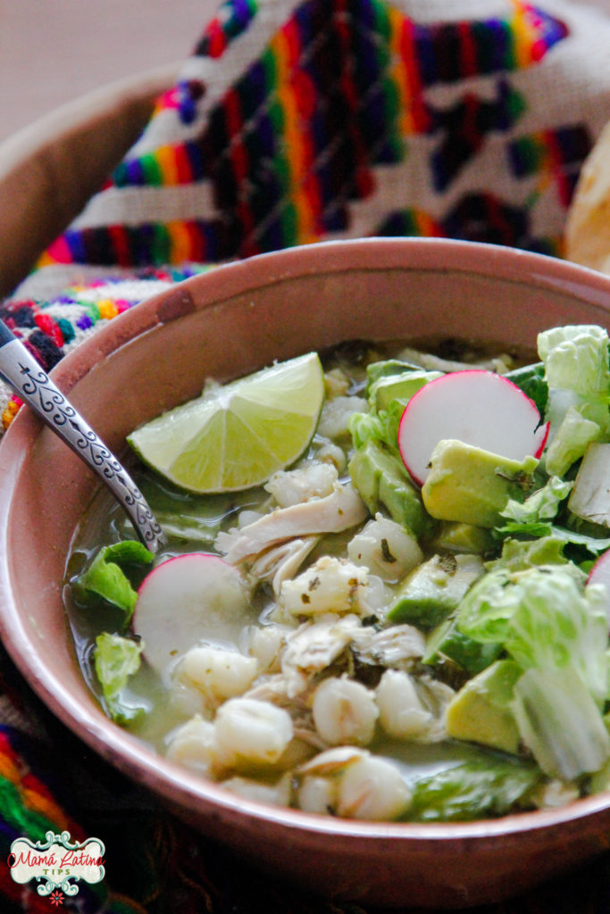 green pozole with chicken 