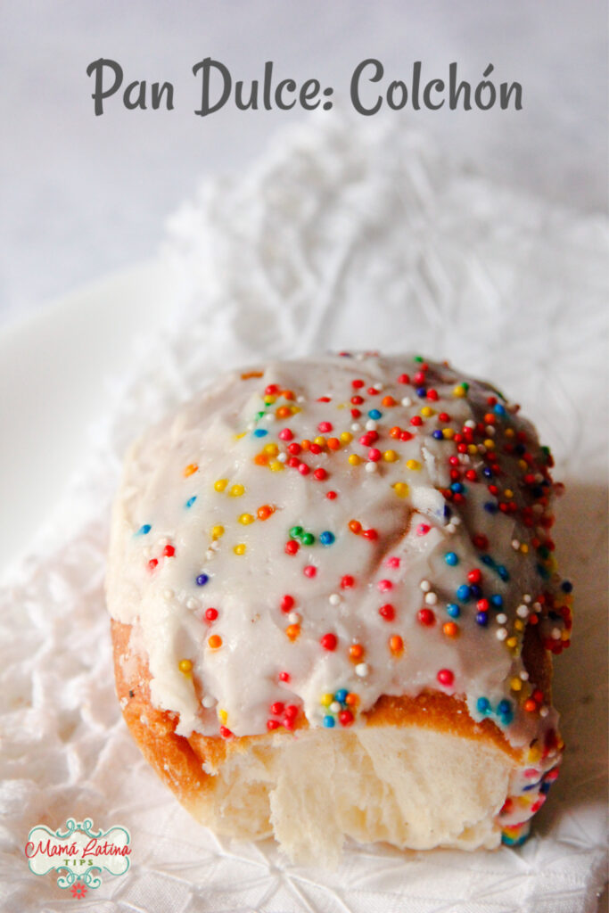 Un pan dulce llamado colchón cubierto de chochitos