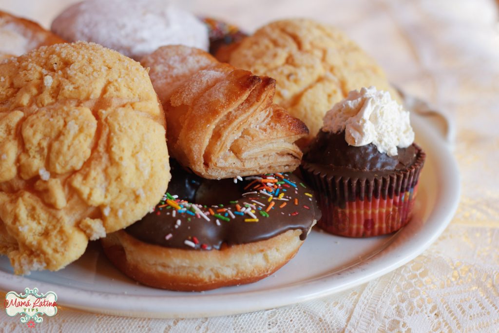 Mexican pan dulce on a plater