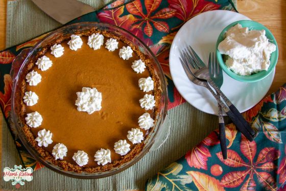 Easy Ginger Pumpkin Pie with a Cookie Crust