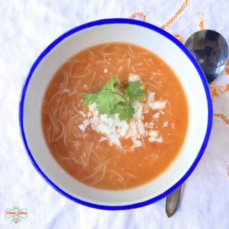 Receta de Sopa de Fideo Casera